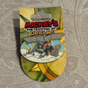 Disney Mickey's Pin Festival of Dreams Soaring with son Max Pin- Blue and Gray